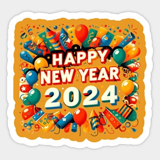 Happy 2024 the New Year Sticker